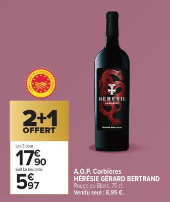 A.O.P. Corbières HÉRÉSIE – GÉRARD BERTRAND