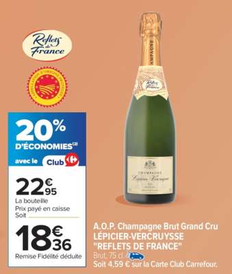 A.O.P. Champagne Brut Grand Cru LÉPICIER-VERCRUYSSE "REFLETS DE FRANCE"