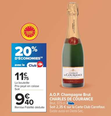 A.O.P. Champagne Brut CHARLES DE COURANCE
