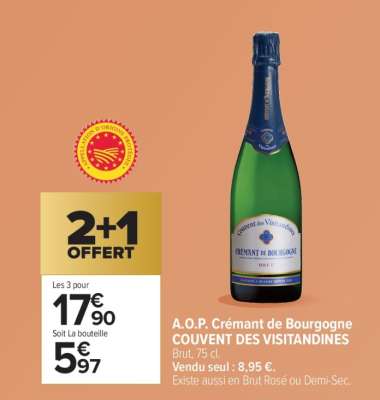 A.O.P. Crémant de Bourgogne COUVENT DES VISITANDINES