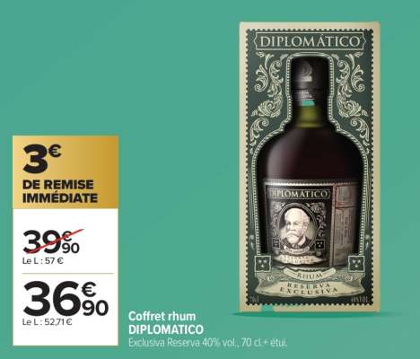 Coffret Rhum DIPLOMATICO