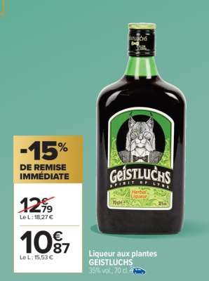 Liqueur aux plantes GEISTLUCHS
