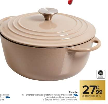 La cocotte ronde 4L