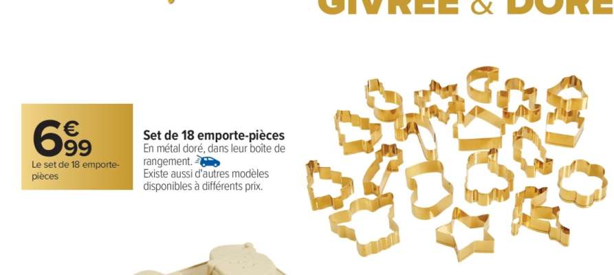 Set de 18 emporte-pièces