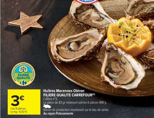 Huîtres Marennes Oléron