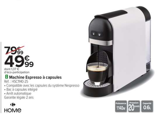 Machine Espresso à capsules