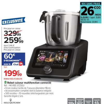 Robot cuiseur multifonction connecté