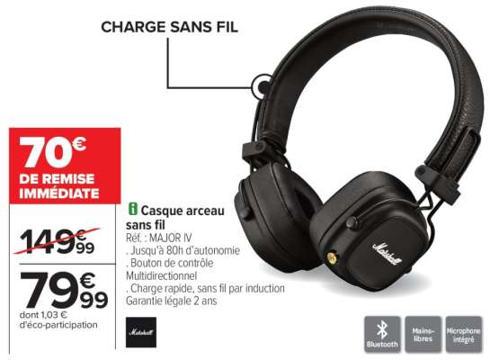 Casque arceau sans fil