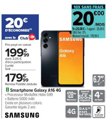 Smartphone Galaxy A16 4G