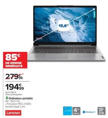 Ordinateur portable Lenovo