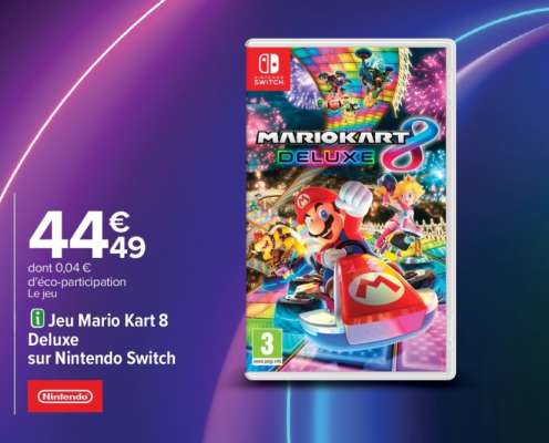 Jeu Mario Kart 8 Deluxe sur Nintendo Switch