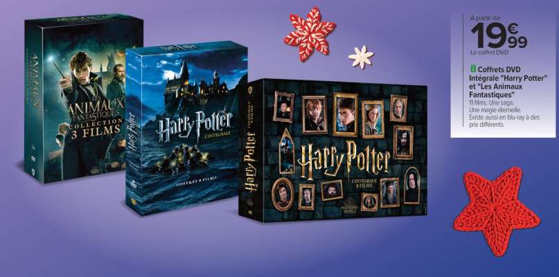 Coffrets DVD Intégrale 'Harry Potter' et 'Les Animaux Fantastiques'