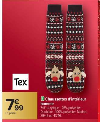 Chaussettes d'intérieur homme