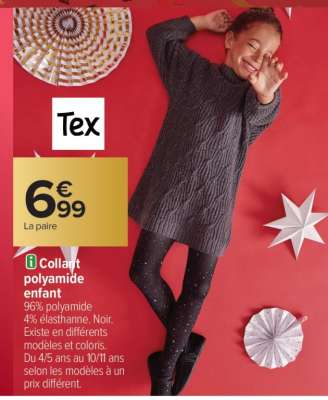 Collant polyamide enfant