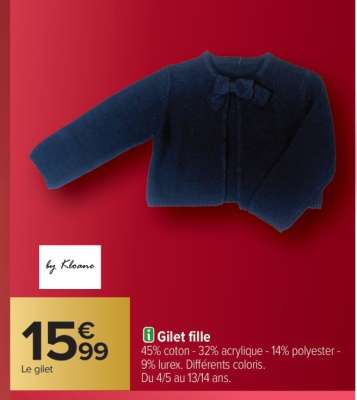 Gilet fille