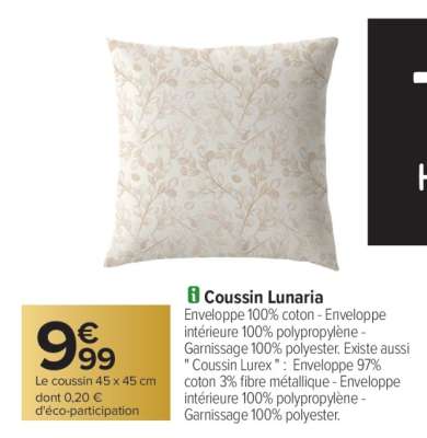 Coussin Lunaria