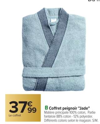 Coffret peignoir "Jade"