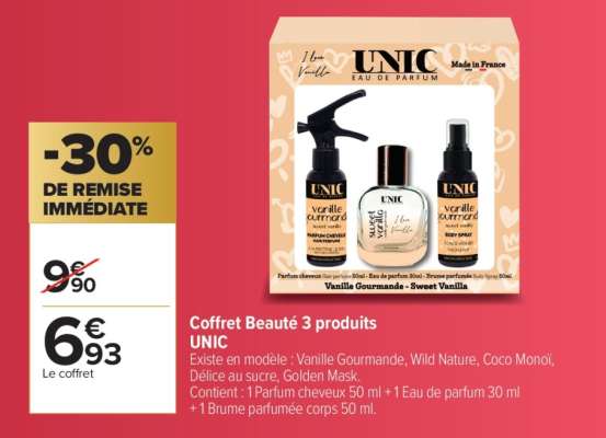 Coffret Beauté 3 produits UNIC
