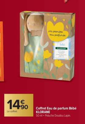 Coffret Eau de parfum Bébé KLORANE