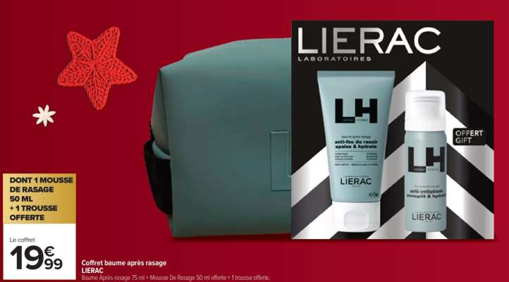 Coffret baume après rasage LIERAC