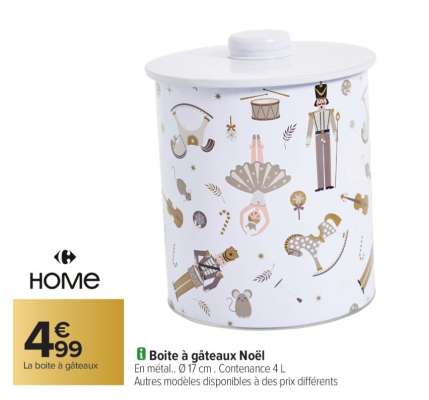 Boîte à gâteaux Noël