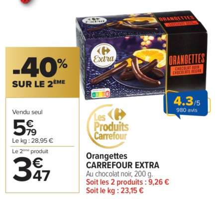 Orangettes CARREFOUR EXTRA