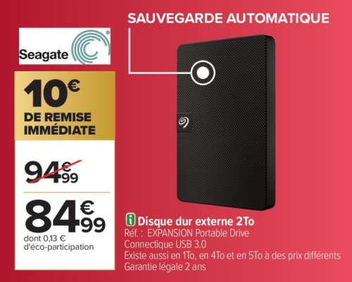 Disque dur externe 2To