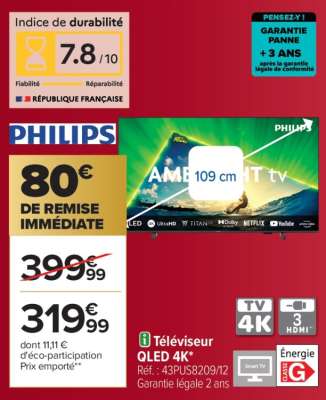 Téléviseur QLED 4K