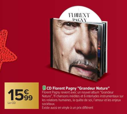 CD Florent Pagny "Grandeur Nature"
