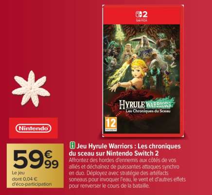Jeu Hyrule Warriors : Les chroniques du sceau sur Nintendo Switch 2