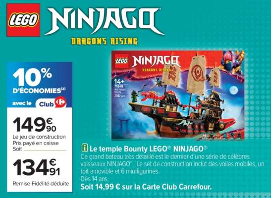 Le temple Bounty LEGO® NINJAGO®