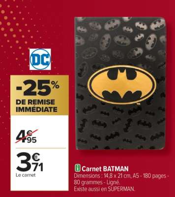 Carnet BATMAN