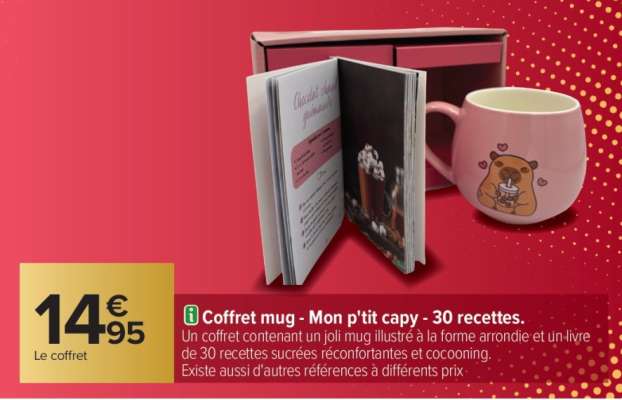 Coffret mug - Mon p'tit capy - 30 recettes