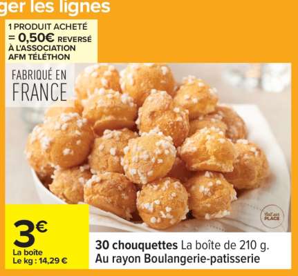 30 chouquettes