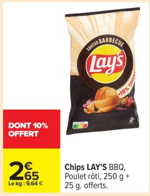 Chips LAY'S BBQ