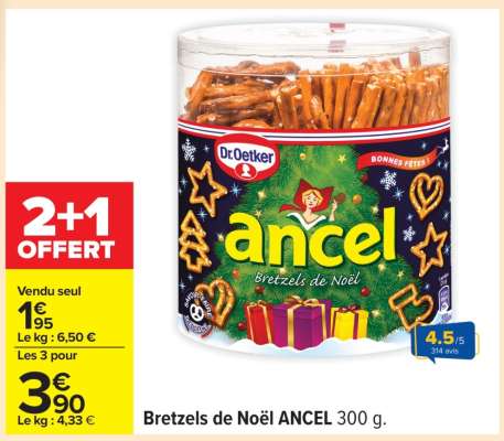 Bretzels de Noël ANCEL 300 g