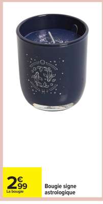 Bougie signe astrologique