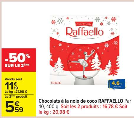 Chocolats à la noix de coco RAFFAELLO