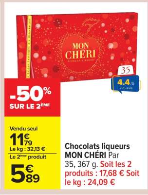 Chocolats liqueurs MON CHÉRI
