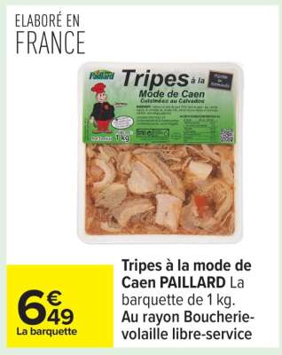 Tripes à la mode de Caen PAILLARD