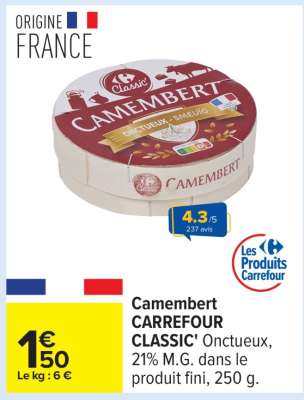 Camembert Carrefour Classic