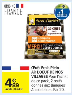 Oeufs Frais Plein Air L'oeuf De Nos Villages