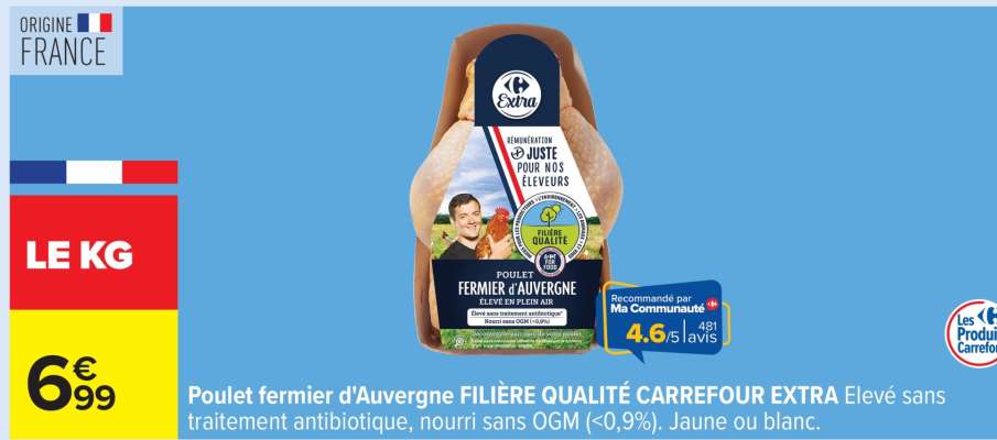 Poulet fermier d'Auvergne