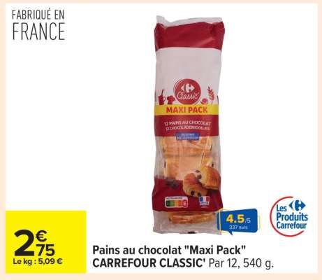 Pains au chocolat "Maxi Pack"
