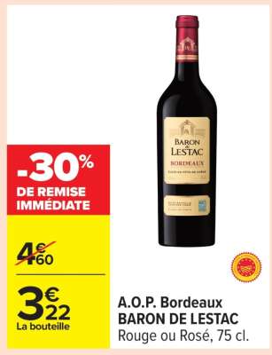 A.O.P. Bordeaux BARON DE LESTAC