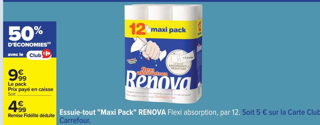Essuie-tout 'Maxi Pack' RENOVA