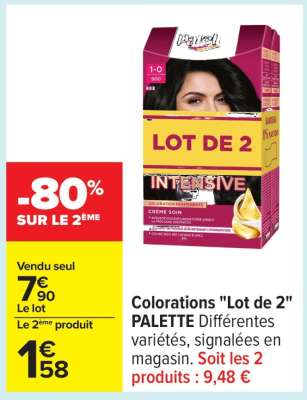 Colorations "Lot de 2" PALETTE