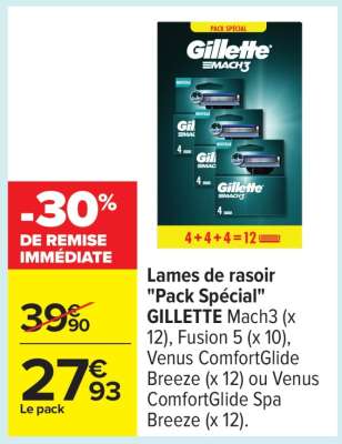 Lames de rasoir "Pack Spécial"