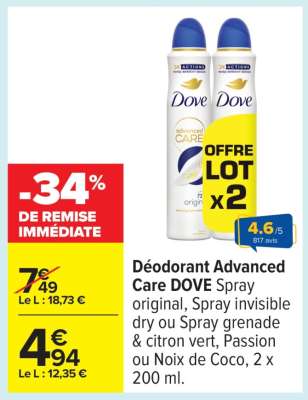 Déodorant Advanced Care DOVE