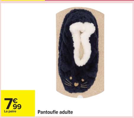 Pantoufle adulte